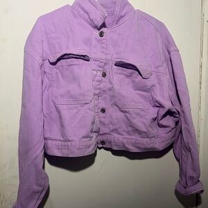 SHEIN Lavender Jean Jacket